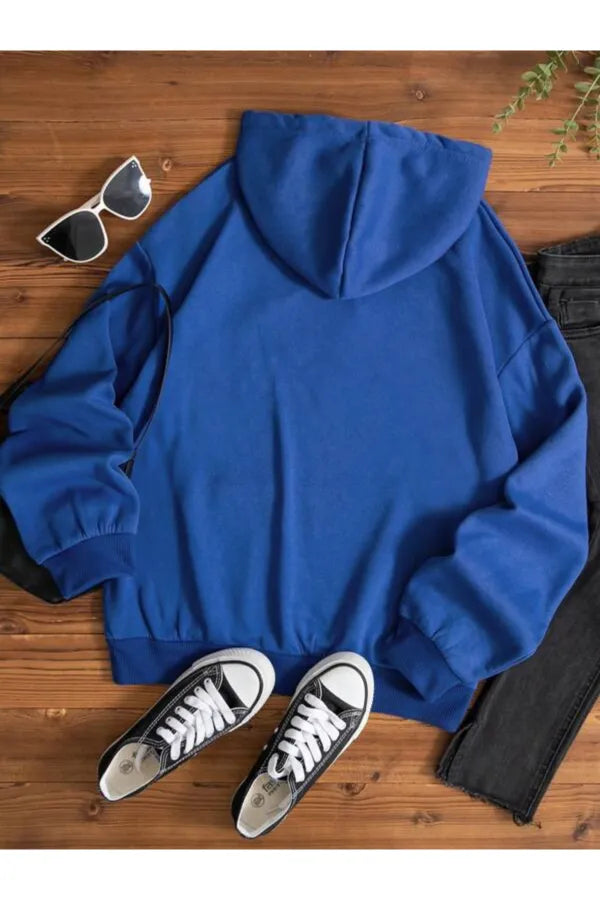 Blue Hooded Sweatshirt - 1205MV