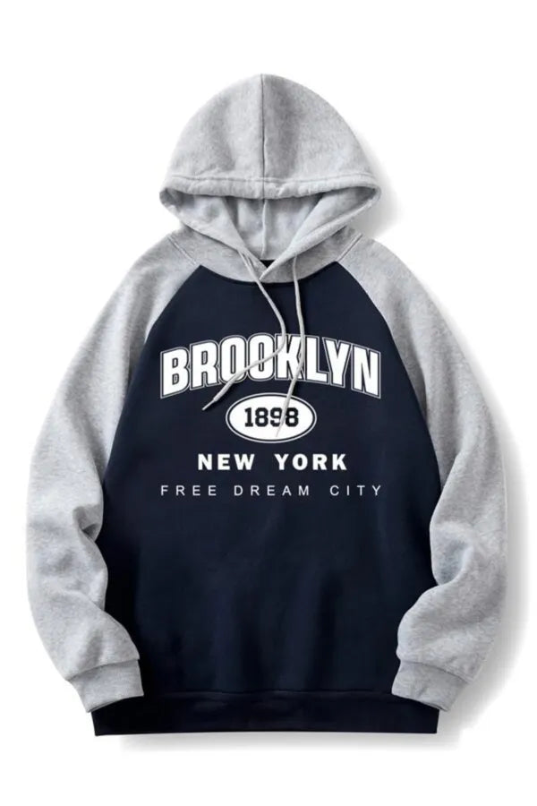 Brooklyn Printed Hooded Sweatshirt